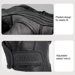 Gants de moto en peau de mouton SOMAN MG-24, gants rétro tout-terrain à écran tactile, M, L, XL, XXL