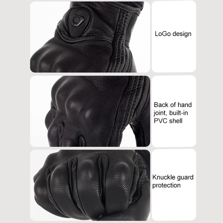 Gants de moto en peau de mouton SOMAN MG-24, gants rétro tout-terrain à écran tactile, M, L, XL, XXL