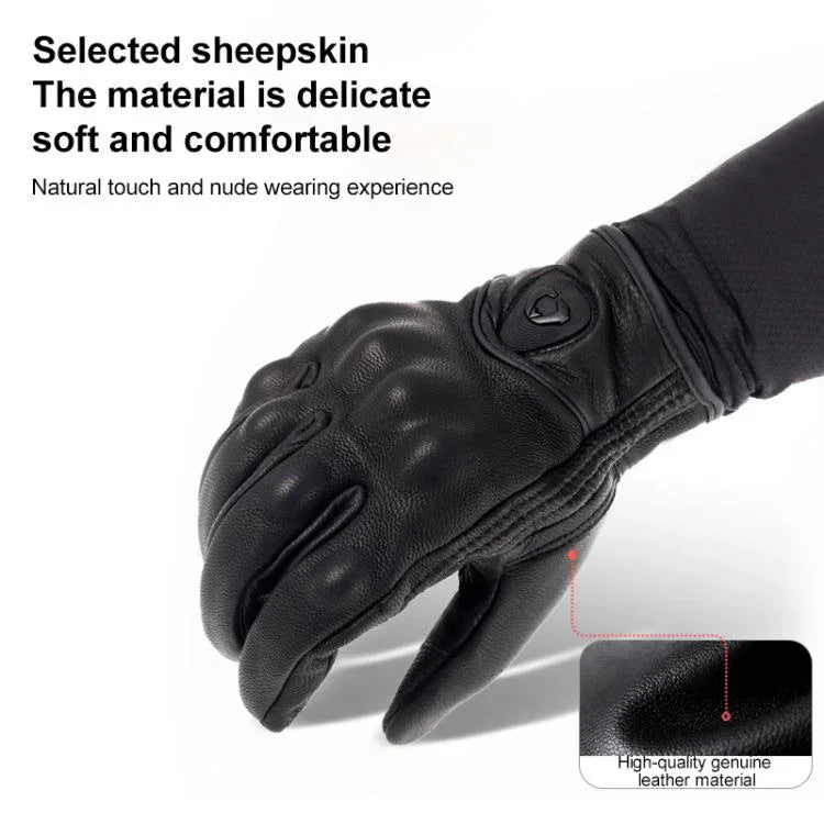 Gants de moto en peau de mouton SOMAN MG-24, gants rétro tout-terrain à écran tactile, M, L, XL, XXL