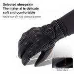 Gants de moto en peau de mouton SOMAN MG-24, gants rétro tout-terrain à écran tactile, M, L, XL, XXL