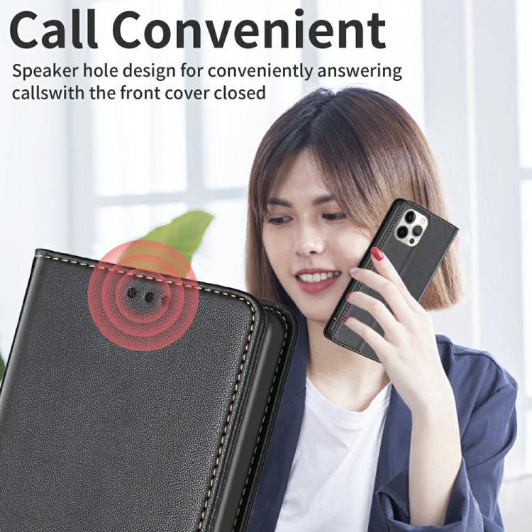 Étui de téléphone en cuir magnétique, Pour iPhone 17 Pro Max