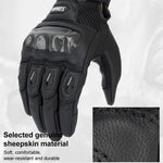 Gants de moto en peau de mouton et fibre de carbone SOMAN MG21 Gants antidérapants pour la conduite tout-terrain, M, L, XL, XXL