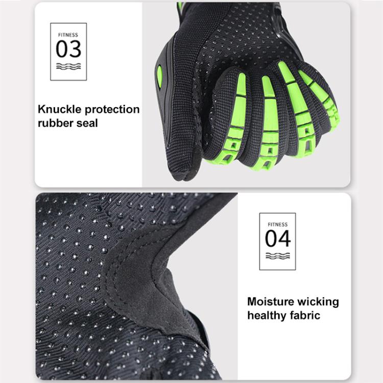 Gants de moto antidérapants à doigts complets SOMAN CG666, M, L, XL, XXL