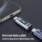 Adaptateur à succion magnétique droit Type-C mâle vers femelle PD240W 80Gbps 60K, tête droite, tête coudée