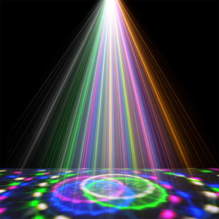 Lampe de scène rotative LED RGB Magic Ball Tournesol, Contrôle vocal, Télécommande