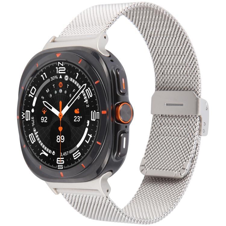 Bracelet de montre intégré milanais en métal, pour Samsung Galaxy Watch Ultra 47mm / Ultra 2025
