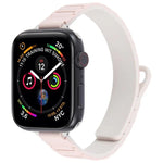 Bracelet de montre magnétique en silicone fin en forme de I, pour Apple Watch 46 mm / 49 mm / 45 mm / 44 mm, pour Apple Watch 42 mm / 41 mm / 40 mm / 38 mm