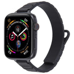 Bracelet de montre magnétique en silicone fin en forme de I, pour Apple Watch 46 mm / 49 mm / 45 mm / 44 mm, pour Apple Watch 42 mm / 41 mm / 40 mm / 38 mm