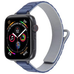 Bracelet de montre magnétique en silicone fin en forme de I, pour Apple Watch 46 mm / 49 mm / 45 mm / 44 mm, pour Apple Watch 42 mm / 41 mm / 40 mm / 38 mm