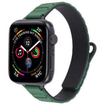Bracelet de montre magnétique en silicone fin en forme de I, pour Apple Watch 46 mm / 49 mm / 45 mm / 44 mm, pour Apple Watch 42 mm / 41 mm / 40 mm / 38 mm
