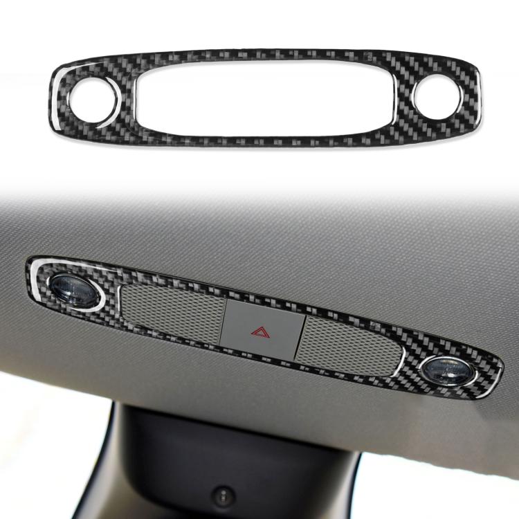 For Tesla Model 3 2017-2022 / Y 2020-2024 Carbon Fiber Car Front Reading Light Panel Decorative Sticker, For Tesla Model 3 2017-2022 / Y 2020-2024 Car Front Reading Light Panel