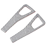 For Tesla Model 3 2017-2022 / Y 2020-2024 4pcs/Set Carbon Fiber Car Door Switch Panel Decorative Sticker, Car Door Switch Panel