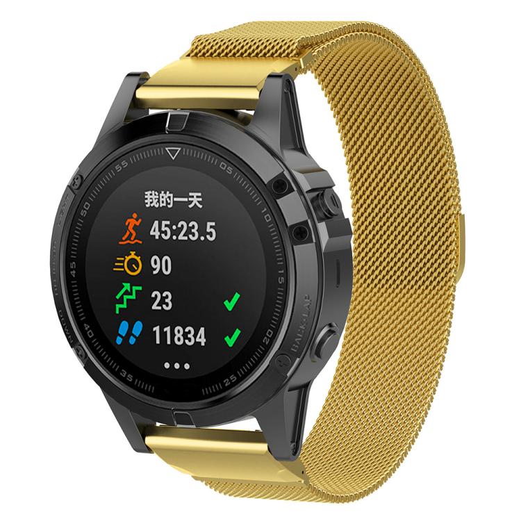 xDfind Milanese Quick Fit Metal Watch Band, For Garmin Fenix 8/7X/6X/5X 26mm, For Garmin Fenix 8/7/6/5 22mm, For Garmin Fenix 8/7S/6S/5S 20mm