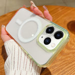 Coque de téléphone MagSafe transparente à dégradé de couleurs contrastées, pour iPhone 11, pour iPhone 11 Pro