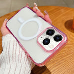 Coque de téléphone MagSafe transparente à dégradé de couleurs contrastées, pour iPhone 11, pour iPhone 11 Pro