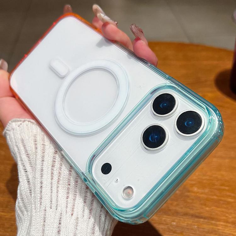Contrast Color Gradient Transparent MagSafe Phone Case, For iPhone 17 Pro Max, For iPhone 17 Pro, For iPhone 17, For iPhone Air, For iPhone 16 Pro Max, For iPhone 16 Pro, For iPhone 16 Plus, For iPhone 16, For iPhone 15 Pro Max, For iPhone 15 Pro      ...