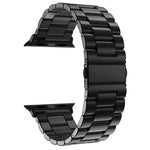 Bracelet de montre xDfind à trois billes et boucle déployante en acier inoxydable, compatible avec Apple Watch 42/44/45/46/49 mm et Apple Watch 38/40/41/S10 42 mm.