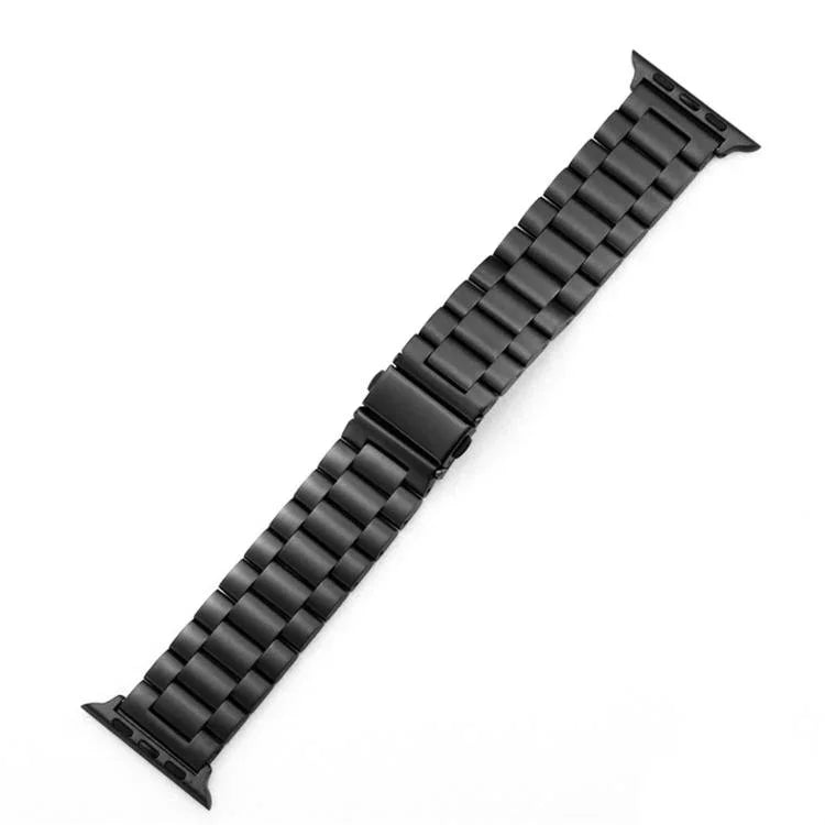 Bracelet de montre xDfind à trois billes et boucle déployante en acier inoxydable, compatible avec Apple Watch 42/44/45/46/49 mm et Apple Watch 38/40/41/S10 42 mm.