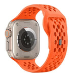Bracelet de montre en silicone xDfind Mesh à boucle inversée, compatible avec Apple Watch 46 mm / 49 mm / 45 mm / 44 mm et Apple Watch 42 mm / 41 mm / 40 mm / 38 mm