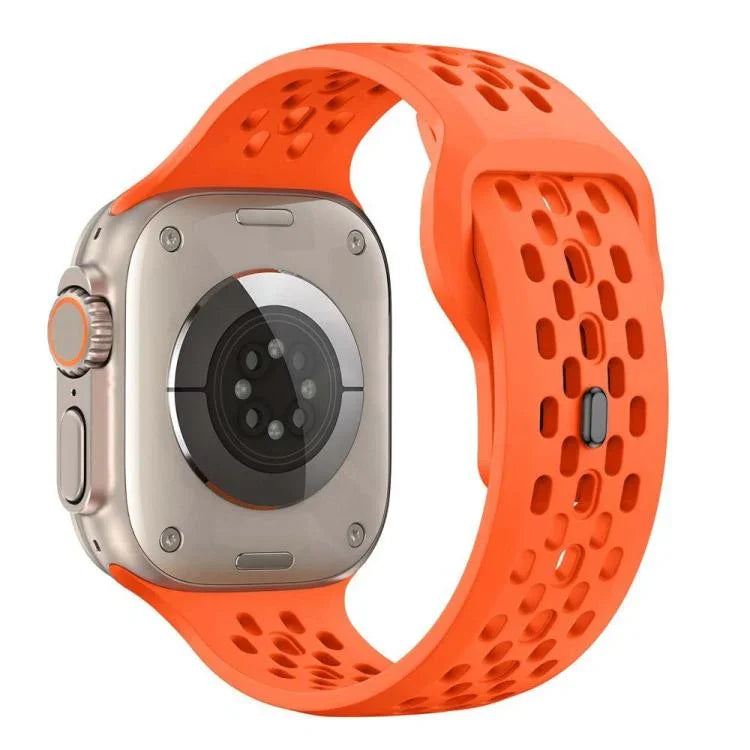 Bracelet de montre en silicone xDfind Mesh à boucle inversée, compatible avec Apple Watch 46 mm / 49 mm / 45 mm / 44 mm et Apple Watch 42 mm / 41 mm / 40 mm / 38 mm