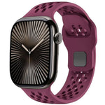 Bracelet de montre en silicone xDfind Mesh à boucle inversée, compatible avec Apple Watch 46 mm / 49 mm / 45 mm / 44 mm et Apple Watch 42 mm / 41 mm / 40 mm / 38 mm