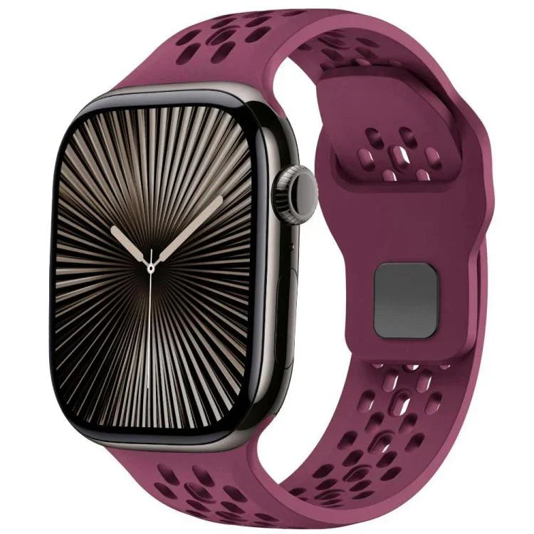 Bracelet de montre en silicone xDfind Mesh à boucle inversée, compatible avec Apple Watch 46 mm / 49 mm / 45 mm / 44 mm et Apple Watch 42 mm / 41 mm / 40 mm / 38 mm