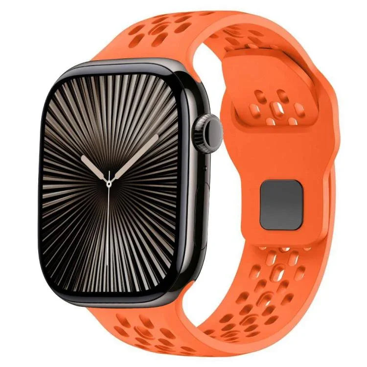 Bracelet de montre en silicone xDfind Mesh à boucle inversée, compatible avec Apple Watch 46 mm / 49 mm / 45 mm / 44 mm et Apple Watch 42 mm / 41 mm / 40 mm / 38 mm