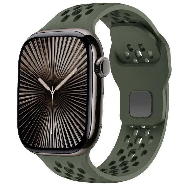 Bracelet de montre en silicone xDfind Mesh à boucle inversée, compatible avec Apple Watch 46 mm / 49 mm / 45 mm / 44 mm et Apple Watch 42 mm / 41 mm / 40 mm / 38 mm