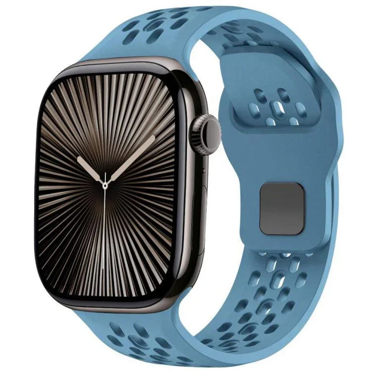 Bracelet de montre en silicone xDfind Mesh à boucle inversée, compatible avec Apple Watch 46 mm / 49 mm / 45 mm / 44 mm et Apple Watch 42 mm / 41 mm / 40 mm / 38 mm