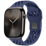 Bracelet de montre en silicone xDfind Mesh à boucle inversée, compatible avec Apple Watch 46 mm / 49 mm / 45 mm / 44 mm et Apple Watch 42 mm / 41 mm / 40 mm / 38 mm