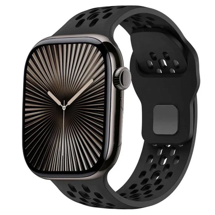 Bracelet de montre en silicone xDfind Mesh à boucle inversée, compatible avec Apple Watch 46 mm / 49 mm / 45 mm / 44 mm et Apple Watch 42 mm / 41 mm / 40 mm / 38 mm