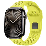 Bracelet de montre en silicone xDfind Mesh à boucle inversée, compatible avec Apple Watch 46 mm / 49 mm / 45 mm / 44 mm et Apple Watch 42 mm / 41 mm / 40 mm / 38 mm
