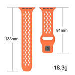 Bracelet de montre en silicone xDfind Mesh à boucle inversée, compatible avec Apple Watch 46 mm / 49 mm / 45 mm / 44 mm et Apple Watch 42 mm / 41 mm / 40 mm / 38 mm