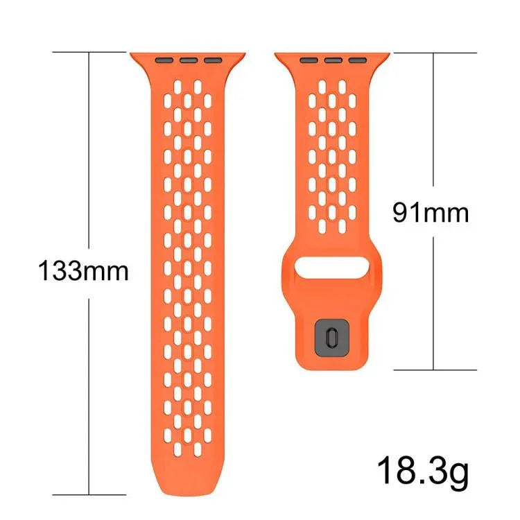 Bracelet de montre en silicone xDfind Mesh à boucle inversée, compatible avec Apple Watch 46 mm / 49 mm / 45 mm / 44 mm et Apple Watch 42 mm / 41 mm / 40 mm / 38 mm