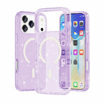 Coque de téléphone magnétique MagSafe avec paillettes style Terminator, Pour iPhone 17 Pro Max, Pour iPhone 17 Pro, Pour iPhone 17, Pour iPhone Air