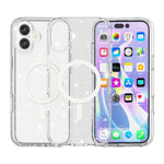 Coque de téléphone magnétique MagSafe avec paillettes style Terminator, Pour iPhone 17 Pro Max, Pour iPhone 17 Pro, Pour iPhone 17, Pour iPhone Air