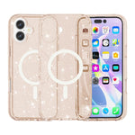 Coque de téléphone magnétique MagSafe avec paillettes style Terminator, Pour iPhone 17 Pro Max, Pour iPhone 17 Pro, Pour iPhone 17, Pour iPhone Air