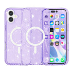 Coque de téléphone magnétique MagSafe avec paillettes style Terminator, Pour iPhone 17 Pro Max, Pour iPhone 17 Pro, Pour iPhone 17, Pour iPhone Air
