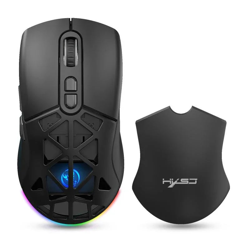 Souris sans fil rechargeable HXSJ T26 double mode 2.4G BT5.1, T26