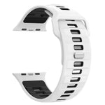 Bracelet de montre en silicone à boucle inversée à motif damier, pour Apple Watch 46 mm / 49 mm / 45 mm / 44 mm
