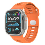 Bracelet de montre en silicone à boucle inversée à motif damier, pour Apple Watch 46 mm / 49 mm / 45 mm / 44 mm