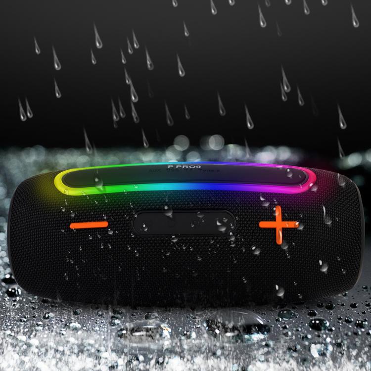 Enceintes sans fil portables PRO9 20W extérieures IPX6 RGB barre de son stéréo caisson de basses