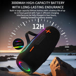 Enceintes sans fil portables PRO9 20W extérieures IPX6 RGB barre de son stéréo caisson de basses