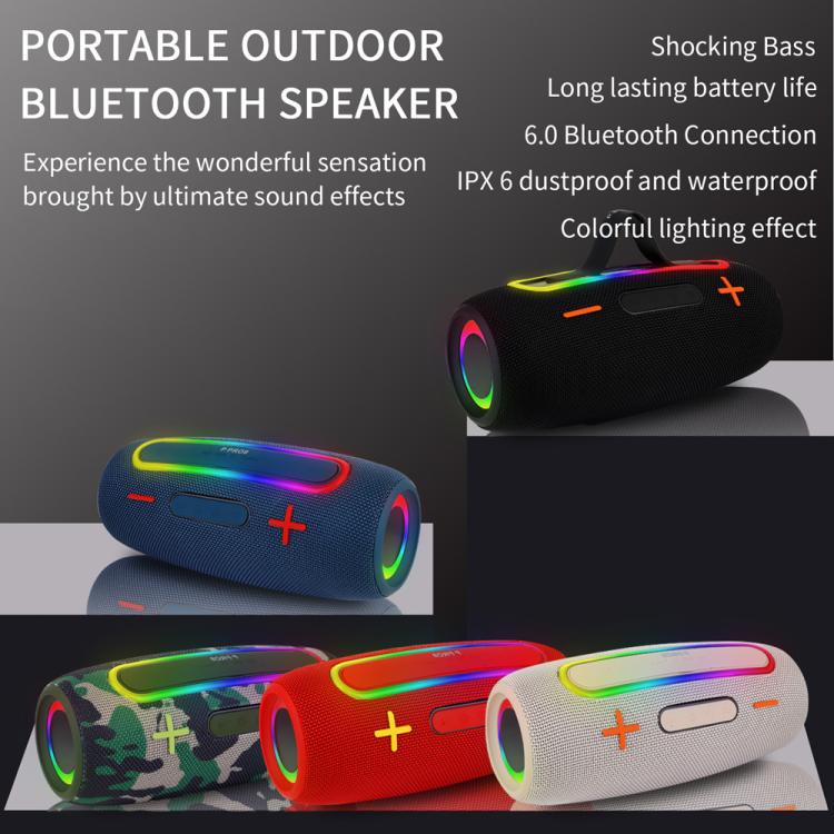 Enceintes sans fil portables PRO9 20W extérieures IPX6 RGB barre de son stéréo caisson de basses