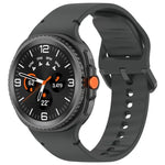 For Samsung Galaxy Watch8 Classic 46mm / Watch8 44mm / 40mm xDfind Stitched Solid Color Silicone Watch Band, 20mm, 22mm