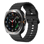 Bracelet de montre en silicone cousu à grain ondulé xDfind pour Samsung Galaxy Watch8 Classic 46 mm / Watch8 44 mm / 40 mm, taille L