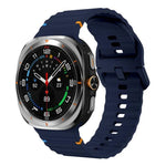 Bracelet de montre en silicone cousu à grain ondulé xDfind pour Samsung Galaxy Watch8 Classic 46 mm / Watch8 44 mm / 40 mm, taille L