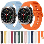 Bracelet de montre en silicone cousu à grain ondulé xDfind pour Samsung Galaxy Watch8 Classic 46 mm / Watch8 44 mm / 40 mm, taille L