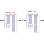 Bracelet de montre en silicone cousu à grain ondulé xDfind pour Samsung Galaxy Watch8 Classic 46 mm / Watch8 44 mm / 40 mm, taille L