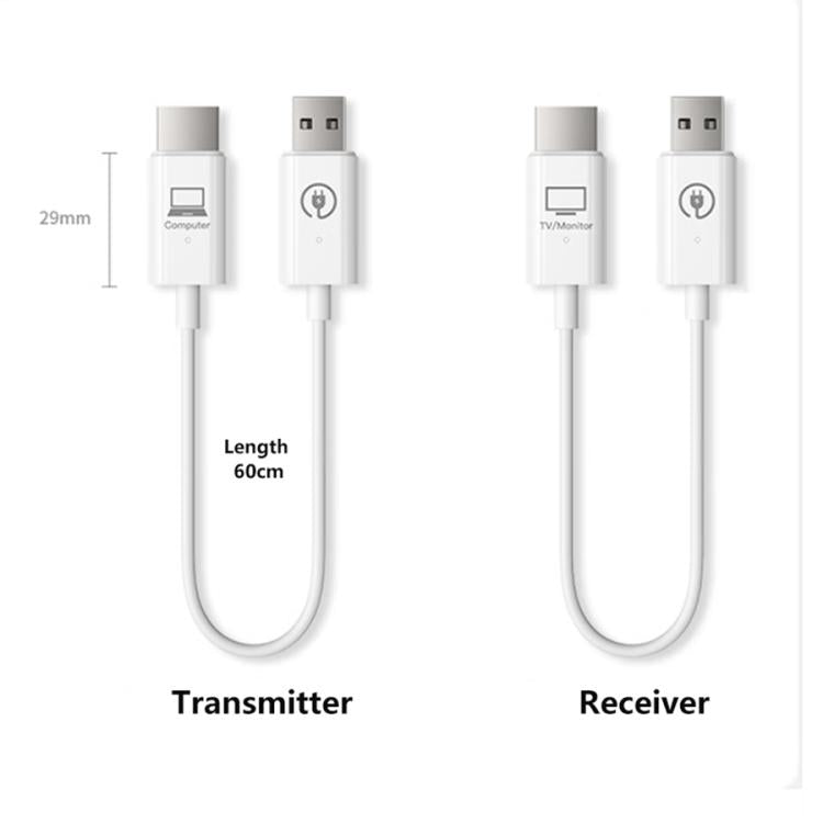 Câble de diffusion d'écran sans fil HDMI Measy AM18051 émetteur-récepteur, AM18051
